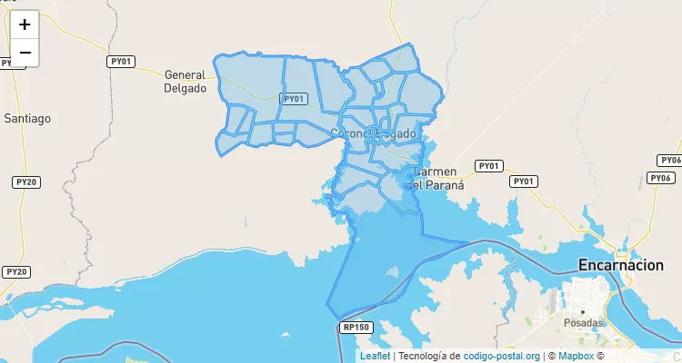 Coronel Bogado, Itapúa ZIP Code - Paraguay
