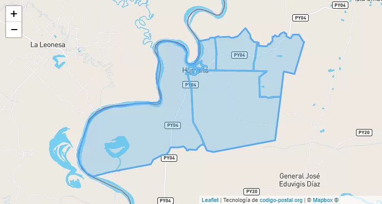 Código Postal Humaitá, Ñeembucú - Paraguay