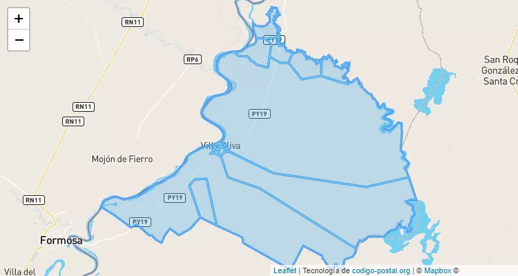 Código Postal Villa Oliva, Ñeembucú - Paraguay