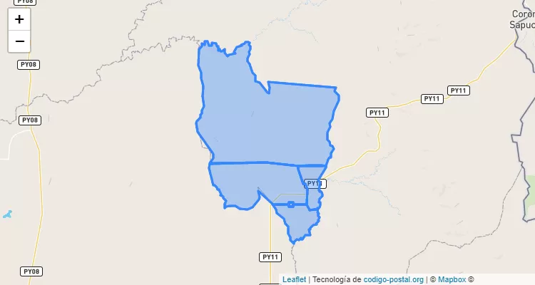 Código Postal Karapaí, Amambay - Paraguay
