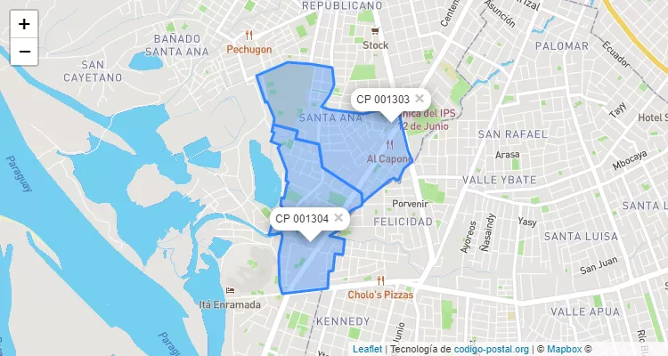 Código Postal Santa Librada, Santa María de la Asunción - Asunción