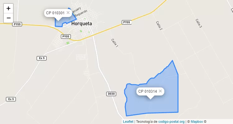 Código Postal San Roque, Horqueta - Concepción