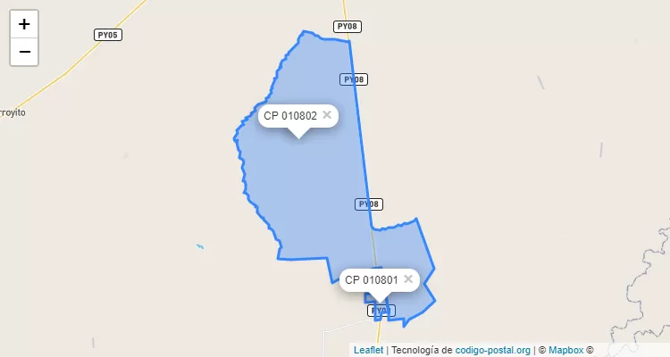 Código Postal Santa Ana, Azote`y - Concepción