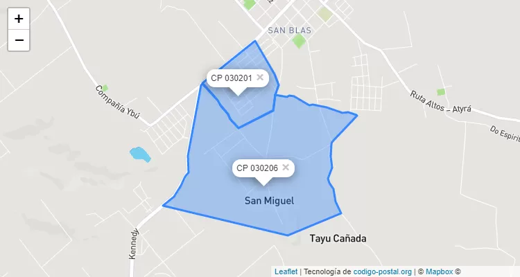 San Miguel, Altos - Cordillera ZIP Code