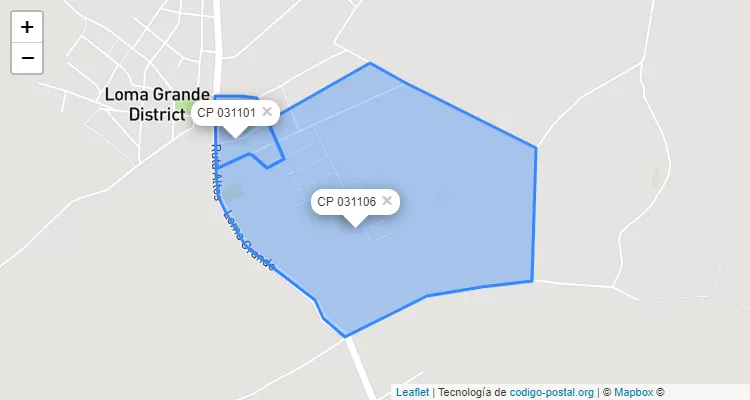 Código Postal Mariscal Estigarribia, Loma Grande - Cordillera