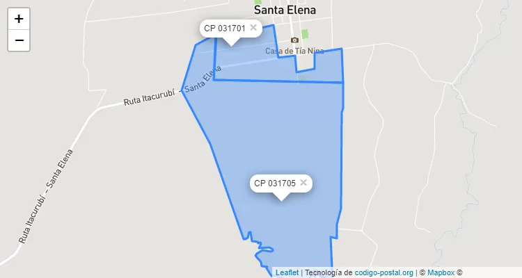 Código Postal Loma Clavel, Santa Elena - Cordillera
