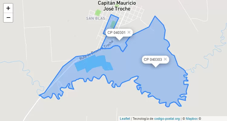 Código Postal Loma Clavel, Capitán Mauricio José Troche - Guairá