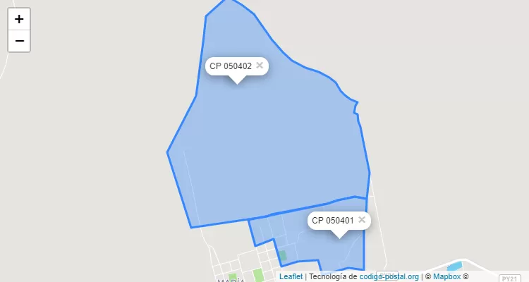 Código Postal Piray, Dr. Cecilio Báez - Caaguazú