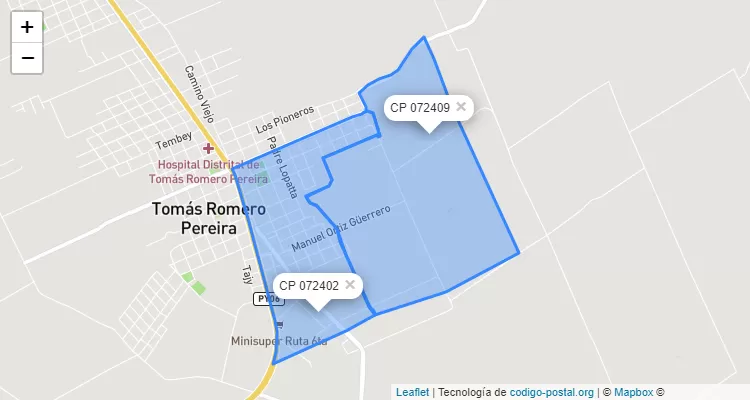 Código Postal San José Obrero, Tomás Romero Pereira - Itapúa