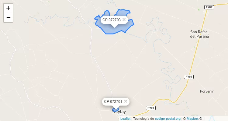 Código Postal San Miguel, Yatytay - Itapúa