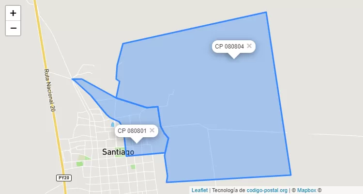 Código Postal San Miguel, Santiago - Misiones