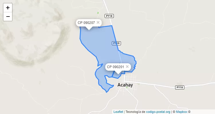 San Ramón, Acahay - Paraguarí ZIP Code