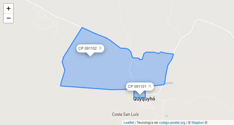 Código Postal San Miguel, Quyquyhó - Paraguarí