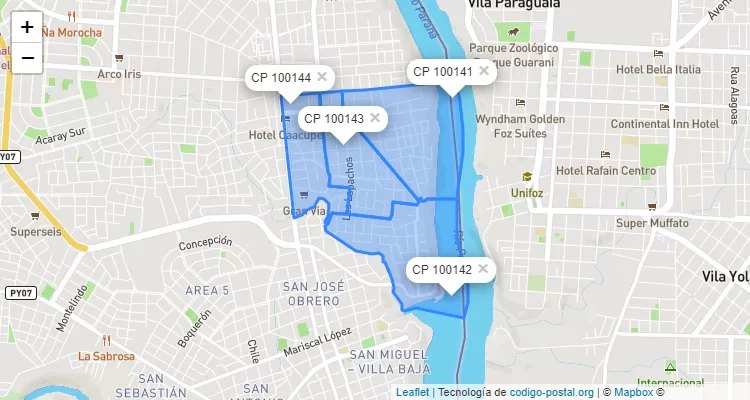 Código Postal Remansito, Ciudad del Este - Alto Paraná