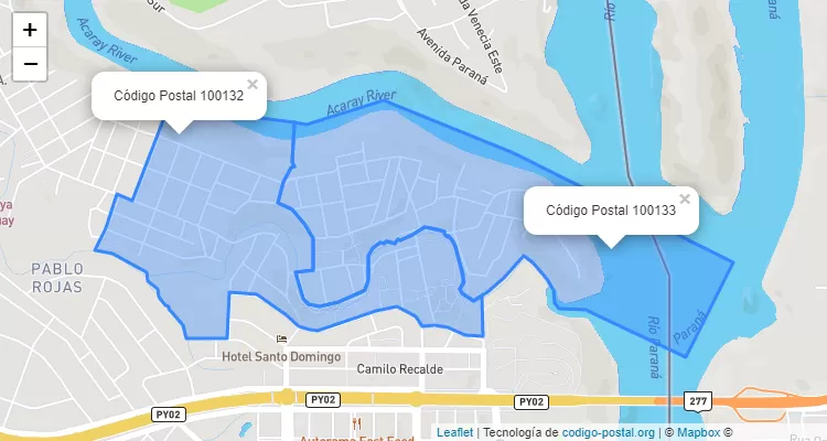 Código Postal San Blas, Ciudad del Este - Alto Paraná