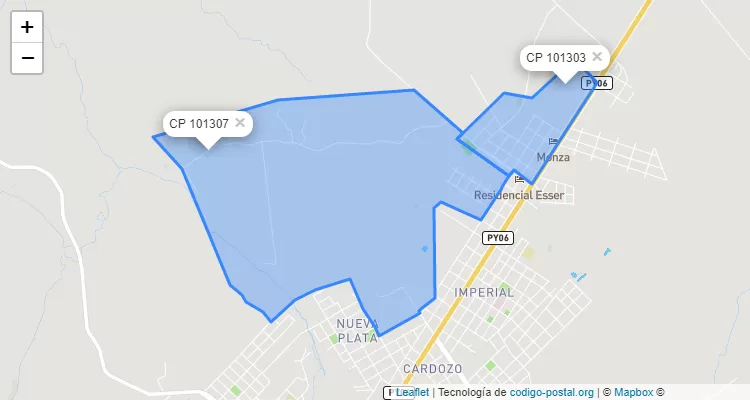 Código Postal San José, Santa Rita - Alto Paraná