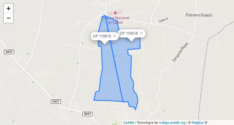 Código Postal Caaguazu, Itá - Central
