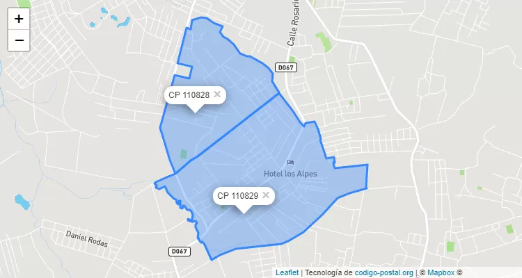 Código Postal Colonia Juan de Salazar, Limpio - Central