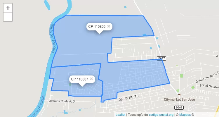 Código Postal Rincón del Peñón Villa Jardín, Limpio - Central