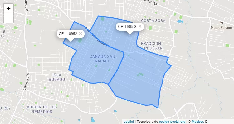 Cañada San Rafael, Luque - Central ZIP Code