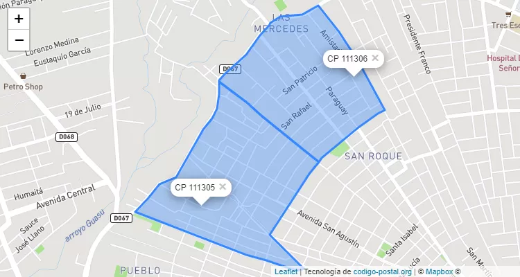 Código Postal La Merced, San Antonio - Central