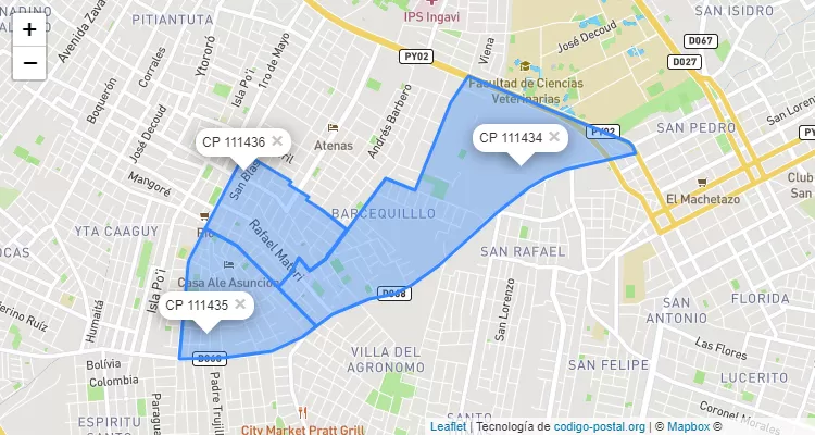 Barcequillo, San Lorenzo - Central ZIP Code