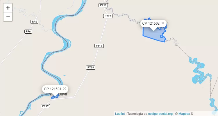 Código Postal San Miguel, Villa Oliva - Ñeembucú