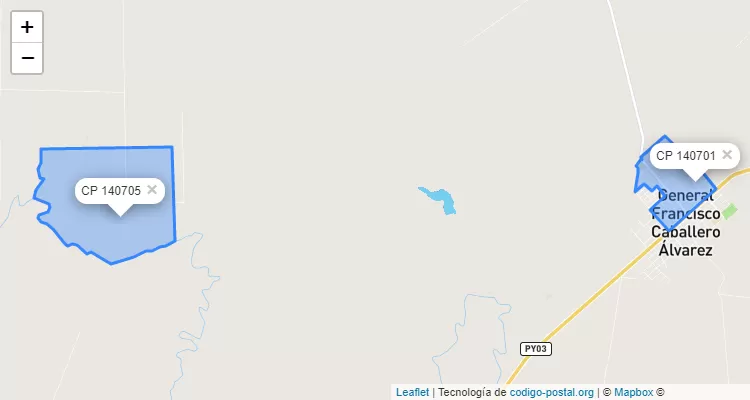 Código Postal San José, Francisco Caballero Alvarez - Canindeyú