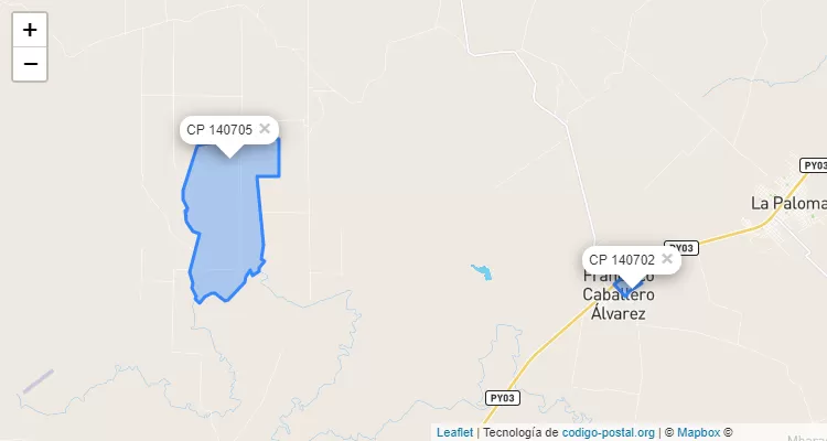 Código Postal San Roque, Francisco Caballero Alvarez - Canindeyú