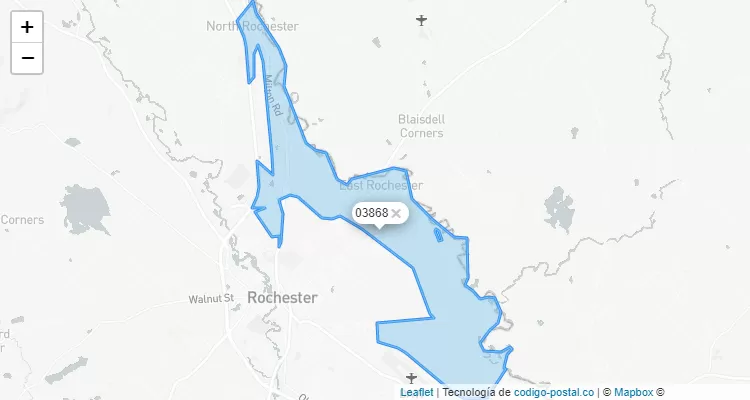 East Rochester, New Hampshire ZIP Code - United States