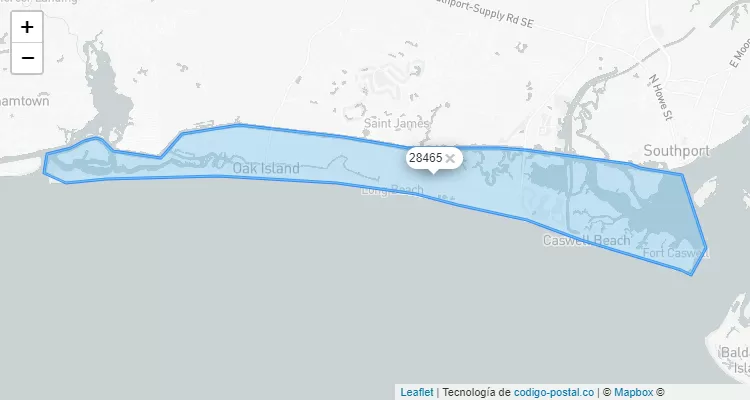 Yaupon Beach North Carolina ZIP Code United States