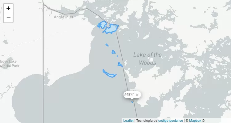 Oak Island Minnesota ZIP Code United States