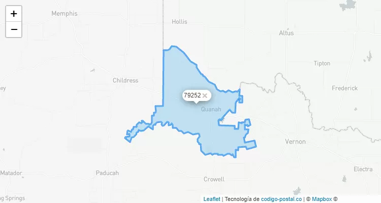 Quanah, Texas ZIP Code - United States